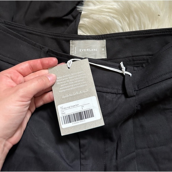 EVERLANE The Way High Drape Pant In Black - Picture 6 of 6